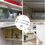 Juibao 2 Pack Gas Strut 100N Soft Close Hinges Cabinet Lift Supports 26cm Silver view 5