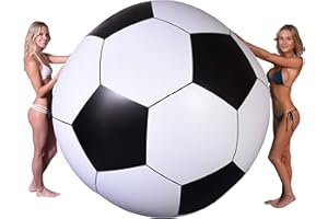 GoFloats Giant Inflatable Soccerball - 6 Feet Tall