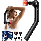 BOB AND BRAD L7 Ultra Massage Gun with Heat, Red Light &amp; Extension Handle | 2-in-1 Massager Gun with Adjustable Angles, Deep Tissue for Back Lumbar Shoulder FSA-HSA Eligible Gift for Men Women