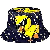 Funny Duck Bucket Hat Fisherman Hat Beach Travel Sun Hat Outdoor Cap for Unisex Men Women