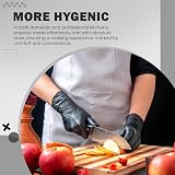 The Real Touch Black Nitrile Disposable Gloves Large 100 Count view 4