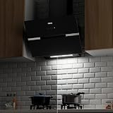CIARRA CBCB6736F WIFI Angled Cooker Hood 60cm Black with CBCF003 Filters view 3