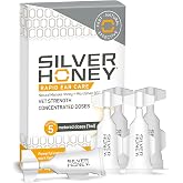 Silver Honey Rapid Ear Care, 5 Pre-Measured Doses, 10 Day Remedy / 1 Ear | Manuka Honey, MicroSilver BG, Dog &amp; Cat Ear Infection, No Prescription Drops, Treat at Home Itching, Scratching &amp; Foul Smell