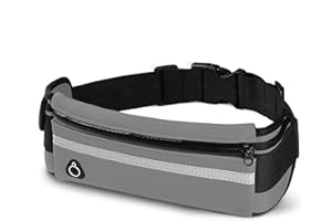 E Tronic Edge Running Belt for Women and Men, Money Belt and Running Fanny Pack, Hiking Fanny Pack, Holder for Cell Phone, Money, and Keys, Adjustable Belt Pouch fits Most Phone and Waist Sizes