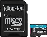Kingston Canvas Go Plus microSDXC 128GB U3 V30 A2 Memory Card 170MB/s + ADP