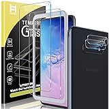 HATOSHI 2 Pack Tempered Glass Screen Protectorfor for Samsung Galaxy S10e 5.8-inch with 2 Pack Camera Lens Protector, Case Fr