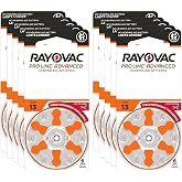 Rayovac Proline Advanced Hearing Aid Batteries | Size 13 | World's Longest Lasting Battery | Child-Resistant Packaging (60)