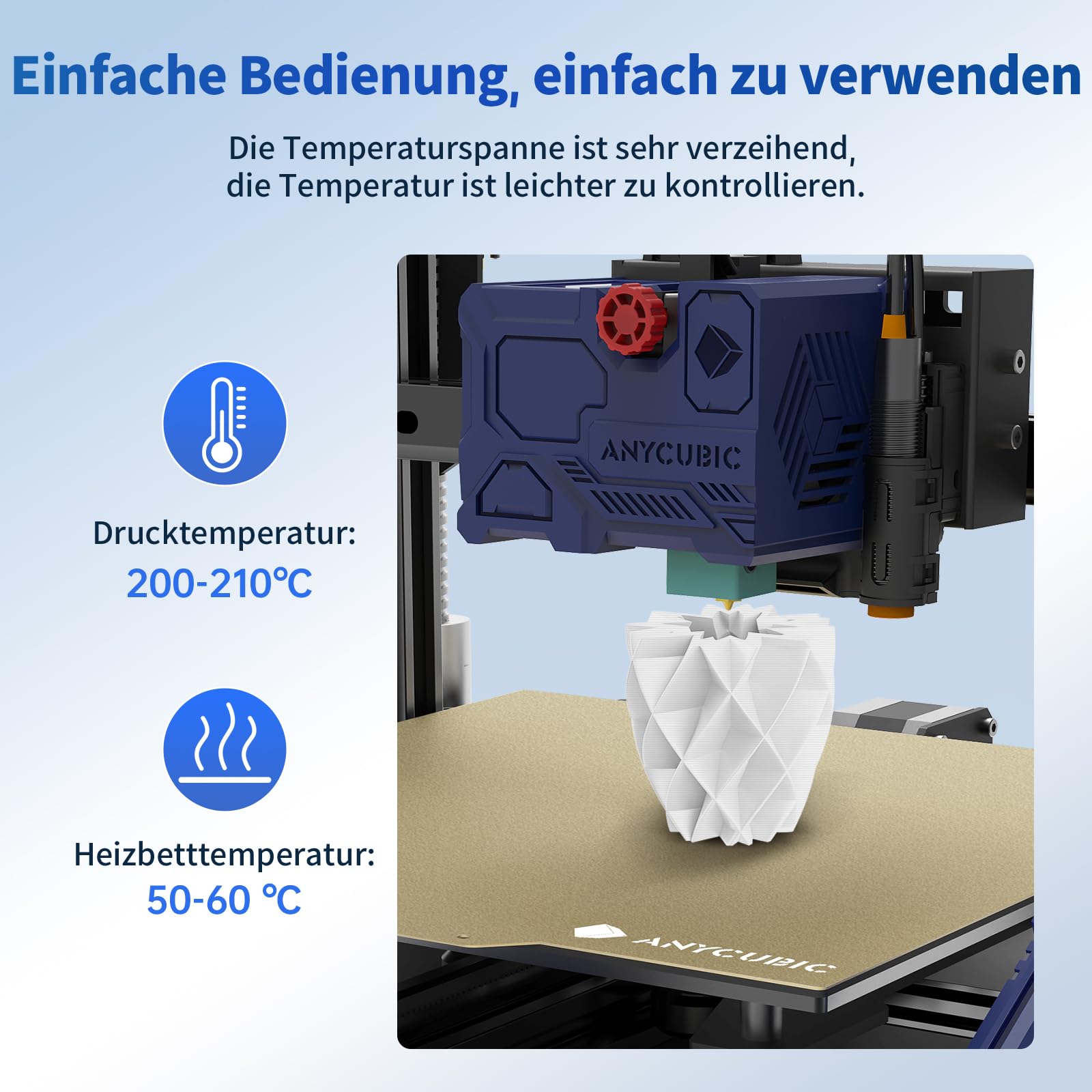 ANYCUBIC PLA Filament 1,75mm, Refill PLA und Spool Kit, 3D Drucker Filament PLA, Vakuumverpackung, Intelligente Identifikation, 2KG Schwarz Weiß 4