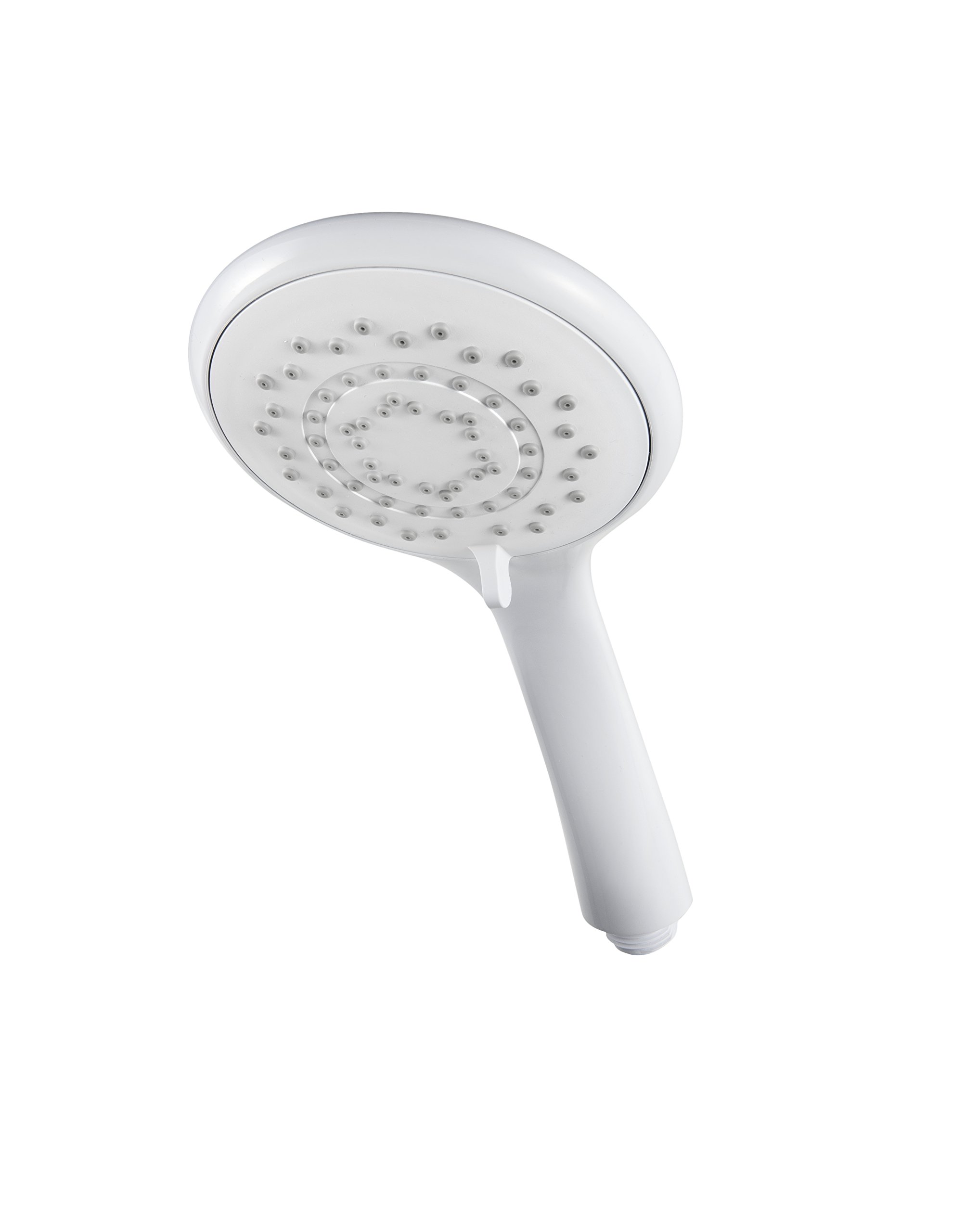 Triton Showers Showerhead | Bathroom Accessory | Water | 5 Spray Patterns | High Pressure Shower Heads | 8000 Series | White Finish | Head Set | Shower Accessories — image 1