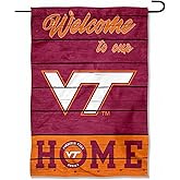VA Tech Hokies Welcome To Our Home Double Sided Garden Yard Flag