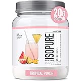 Isopure Protein Powder, Clear Whey Isolate Protein, Post Workout Recovery Drink Mix, Gluten Free with Zero Added Sugar, Infus