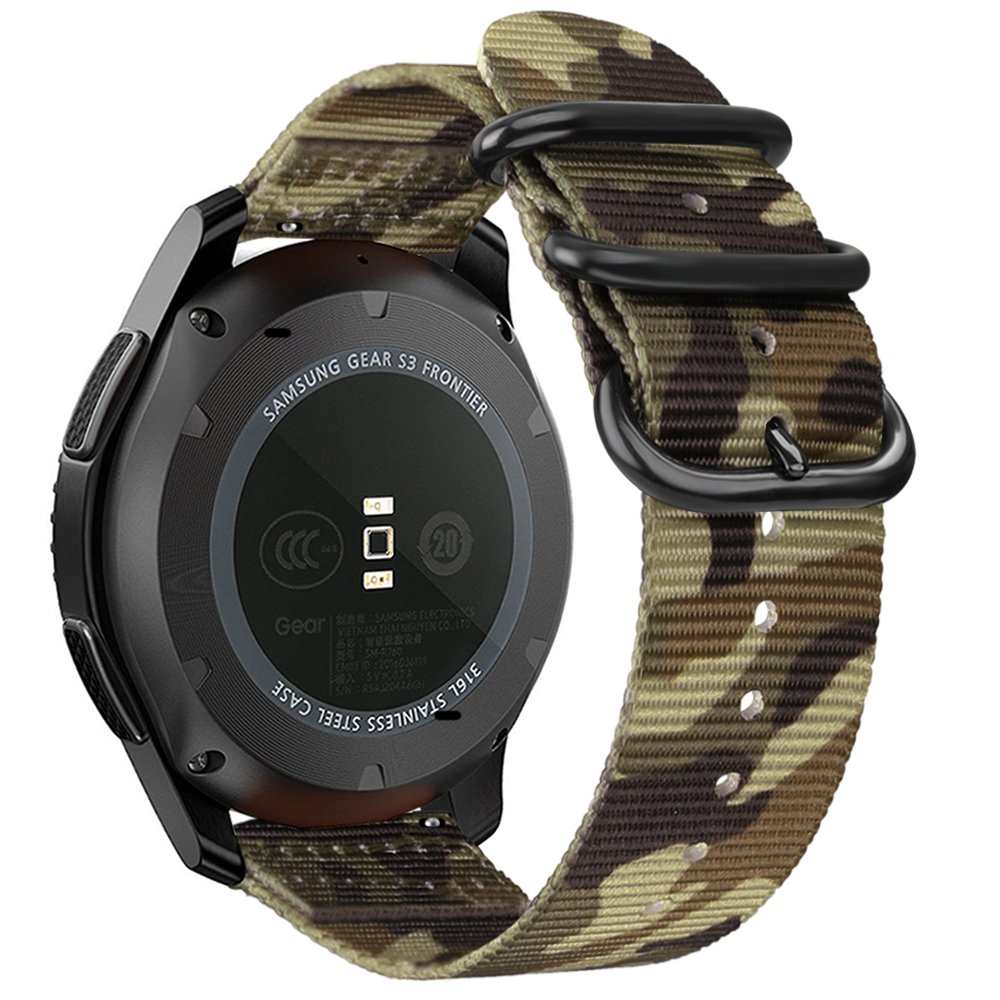 Woven Nylon Band For Samsung Gear S3 Classic Frontier Galaxy Watch Camo Green Ebay