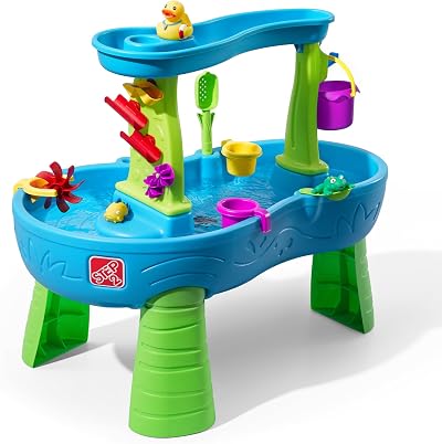 Step2 Rain Showers Splash Water Table Blue Green 13 pc Accessories