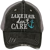 KATYDID Lake Hair Don't Care Baseball Cap - Trucker Hat for Women - Stylish Cute Sun Hat