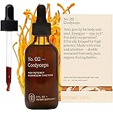 UPHORIC URTH Cordyceps Mushroom Extract - Double Extracted Fruitbody Mushroom Tincture | Natural Support for Stamina, Endurance, Oxygen Uptake, Cardiac Function, Respiratory Health (60 Servings)
