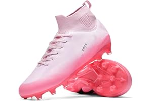 TOPSFEBA Soccer Cleats for Mens Womens Indoor Soccer Shoes Unisex Baseball Turf Shoes Youth Rugby Shoes Adult AG FG TF Football Boots Wide Training Sneaker