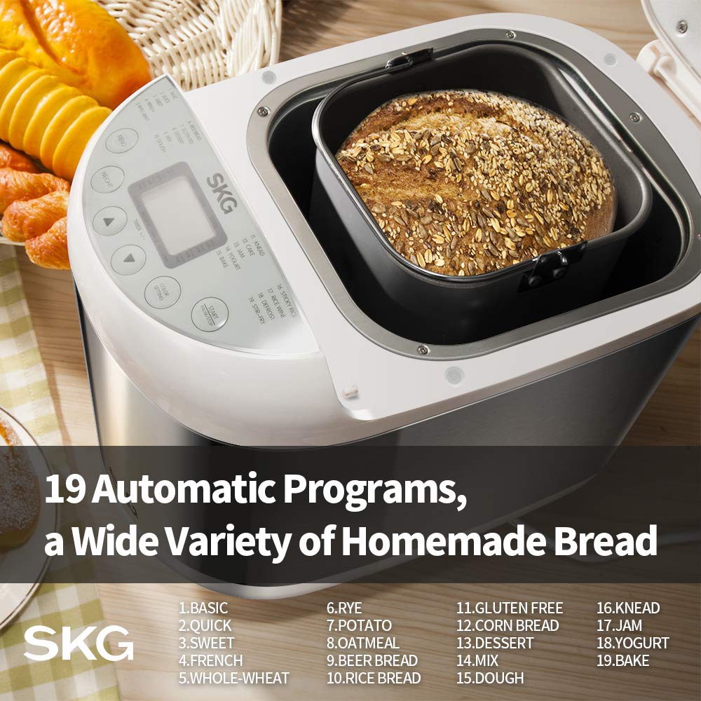 SKG 2LB Automatic Programmable Bread Machine Multifunctional Bread