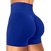 ASERAY Workout Gym Shorts Women Seamless Scrunch Butt Lifting Yoga Booty Biker Compression Shorts for Women Tummy Control