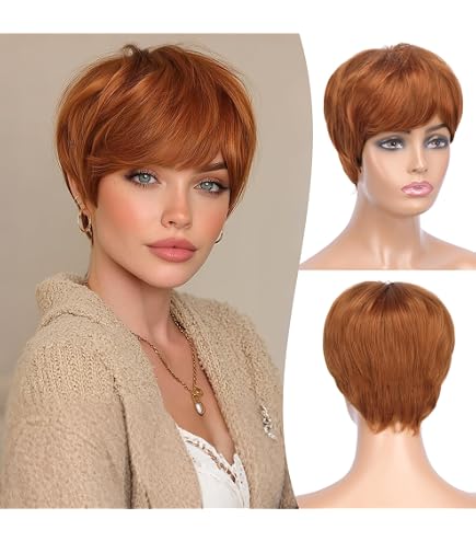 Amazon.com : Perfect Pixie Wig Color R3025S Glazed Cinnamon  display picture 2