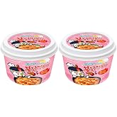 Samyang Carbo Buldak Tteokbokki Korean Rice Cake Instant 8oz 230g (Pack of 2)