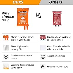 SecuCaptain Emergency Fire Blanket for Home Kitchen