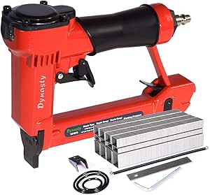 Pistola de grapas neumática para tapicería, calibre 21, 1/2 pulgadas de