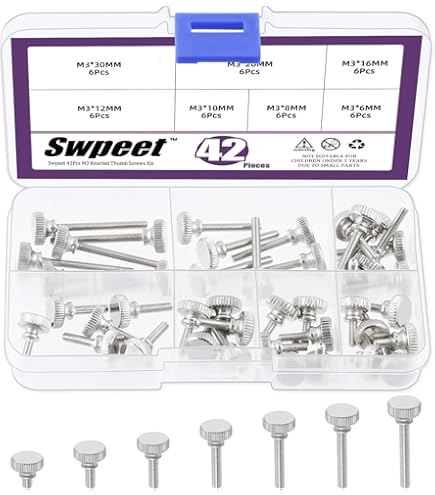 Vis Moletée M3 X 16 Mm En Laiton – 5 Pièces, Boutons De Serrage à épaulement, Uxcell