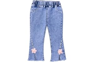 Toddler 2t Girls Clothes Pants Baby Girls Denim Jeans Toddler Kid Pants Jeans Elastic Waist Denim 2t