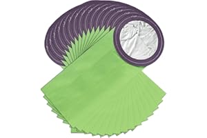 GUDOTRA 15 Pack of 100331 Micro Filter Vacuum Bags Compatible with Pro Team LineVacer Coachvac Super CoachVac and MegaVac Backpack Vacuum Cleaners Replace Part 100331 Open Cirular Collar