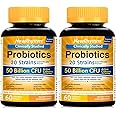 NewRhythm Probiotics 50 Billion CFU 20 Strains, 120 Veggie Capsules, Targeted Release Technology, Stomach Acid Resistant, No Need for Refrigeration, Non-GMO, Gluten Free
