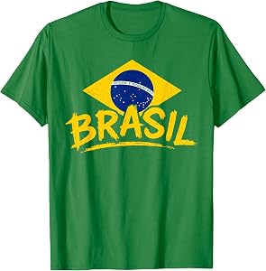 Brasil Flag Symbol Brazilian Pride T-Shirt