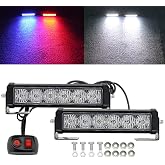 STDYSUN LED Decorative Light Bar 2PCS Red Blue White Color Changing | LED Accent Lights Surface Mount for Off-Road Vehicles ATV UTV Trucks Outdoor Applications