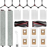 C28 Replacement Parts Accessory Kit Compatible with eufy Omni C28 Robot | Vacuum Cleaner, 1 Set Rolling Brushes, 2 Roller Mops, 4 Filters, 6 Dust Bags, 6 Side Brushes, 1 Cleaning Brush