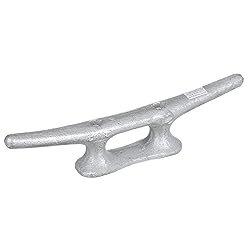 Seachoice Open Base Dock Cleat, Galvanized Gray