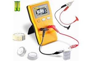 RQG Capacitor Tester, Digital ESR Meter, 0.01pF to 470F Micro Farad Meter, Multifunction Capacitance Tolerance D-Value Q-Value Estimation Capacitance Meter for Super Capacitor, Including SMD Clips