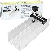 FIRSTINFO 9.8 Inch Metal Aluminum Miter Box with Fixable Screw | for Manual Saw, for Hand Saw, 3 Cutting Angles, H5441