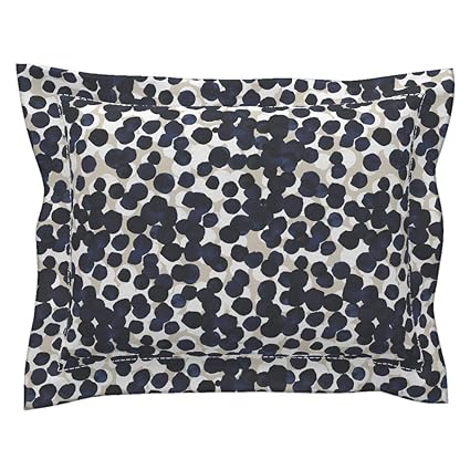 Amazon Com Roostery Abstract Indigo Flanged Pillow Sham Indigo