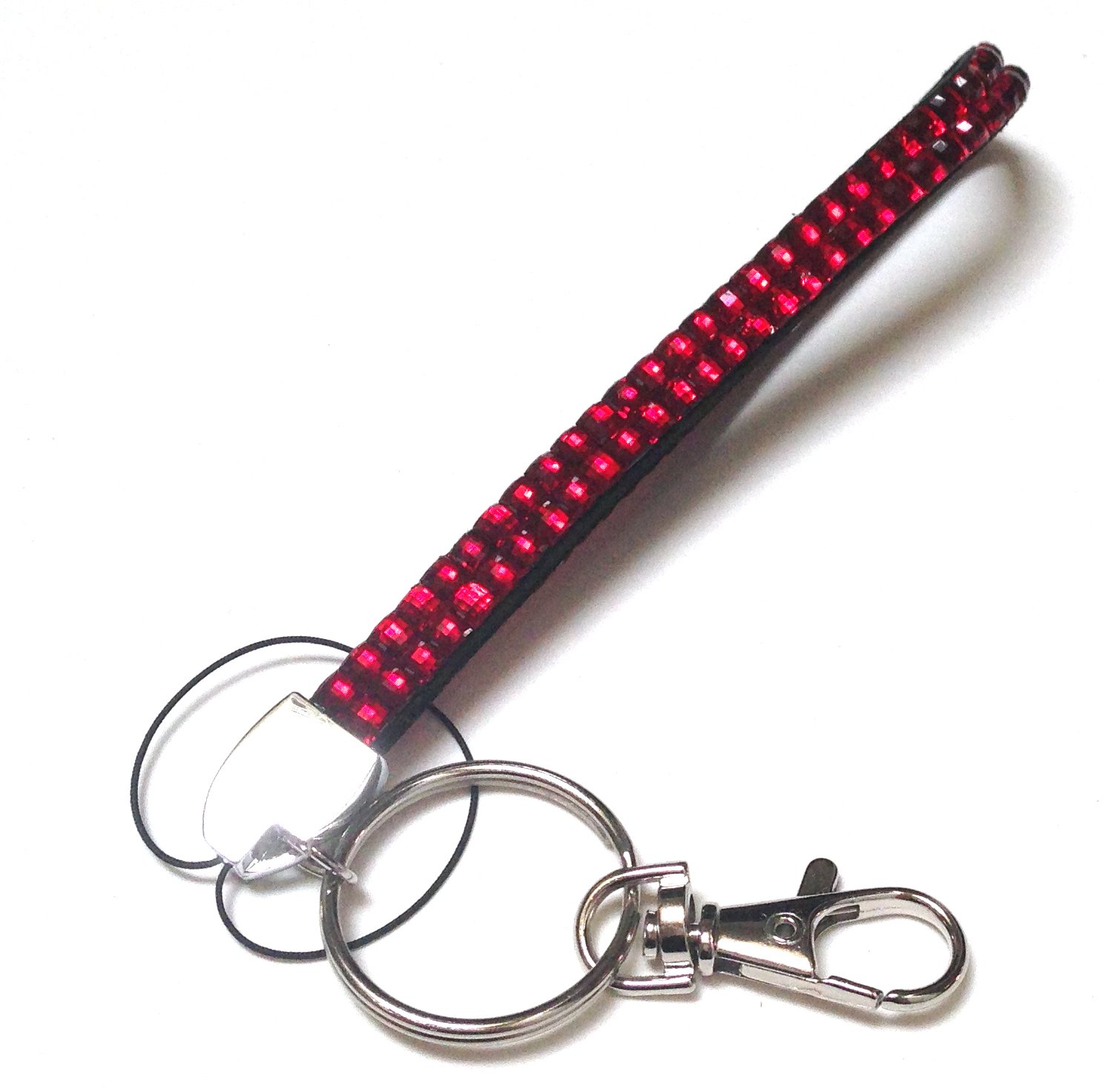 Rhinestone Crystal Bling Wrist Strap Key Chain (Wristlet