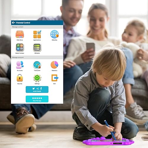 YOBANSE Kids Tablet, inch Tablet for Kids 3GB RAM 32GB ROM