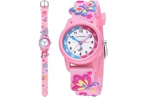 VTAIGE Kids Watch, Cute 3D Cartoon Toddler Watches, Waterproof Analog Learning-to-Tell-Time Watch with Soft Silicone Band – Fun Educational Gift for Boys & Girls Ages 3-8