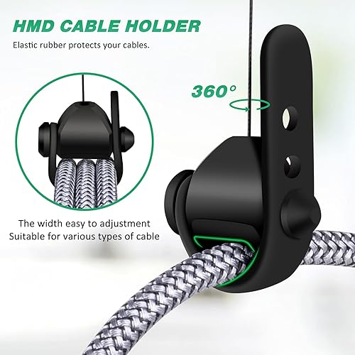 VR Cable Management, Packs QIYO Retractable Ceiling Pulley