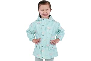 JAN & JUL Waterproof Fleece Lined Rain Jacket, Raincoat for Kids