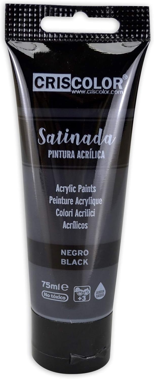Criscolor 8435621413236 Acrylic Paint Set of 6 Colours for Canvas and Crafts Assortment, 75 ml (Pack of 6) - Image 4