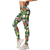 Zando Christmas Printed Leggings for Women Holiday Patterned Tights - High Waisted Stretchy Soft Workout Yoga Pants