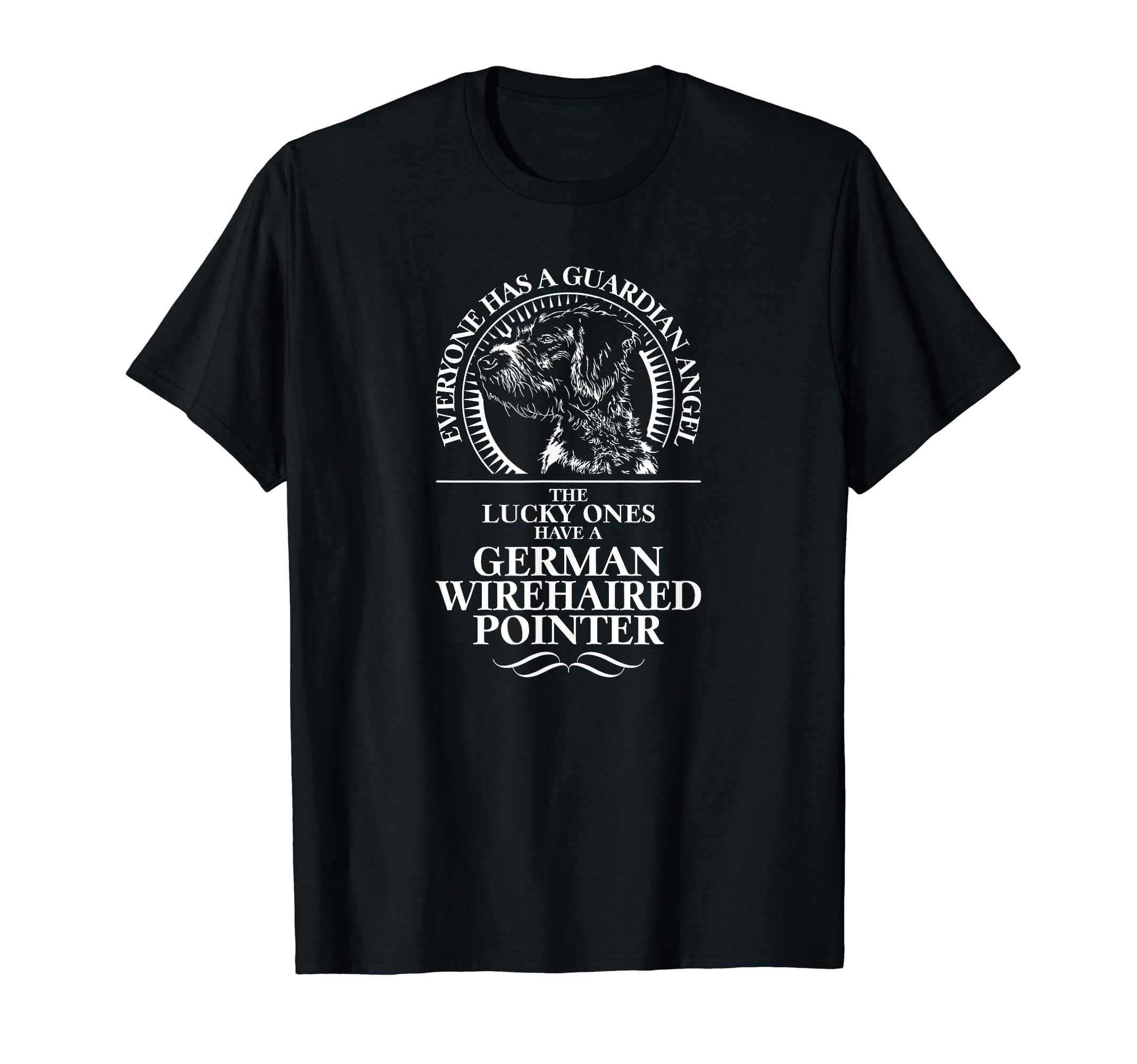 Proud German Wirehaired Pointer Guardian Angel dog saying T-Shirt