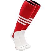 TCK Baseball Stirrup Socks with Stripes – Pro Style Game Day Uniform Socks for Baseball & Softball
