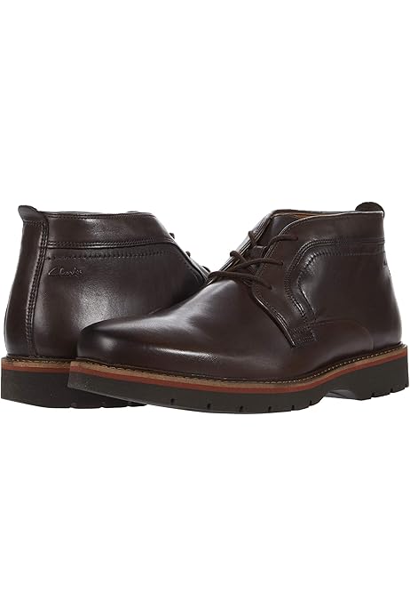 clarks men's paulson up graphite suede casual boots