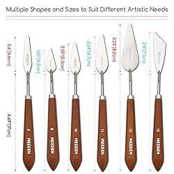 MEEDEN Artist Palette Knife Set: 6Pcs Stainless
