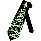 Three Rooker Christmas Ties Mens Holiday Necktie Christmas Tree Tie for Men