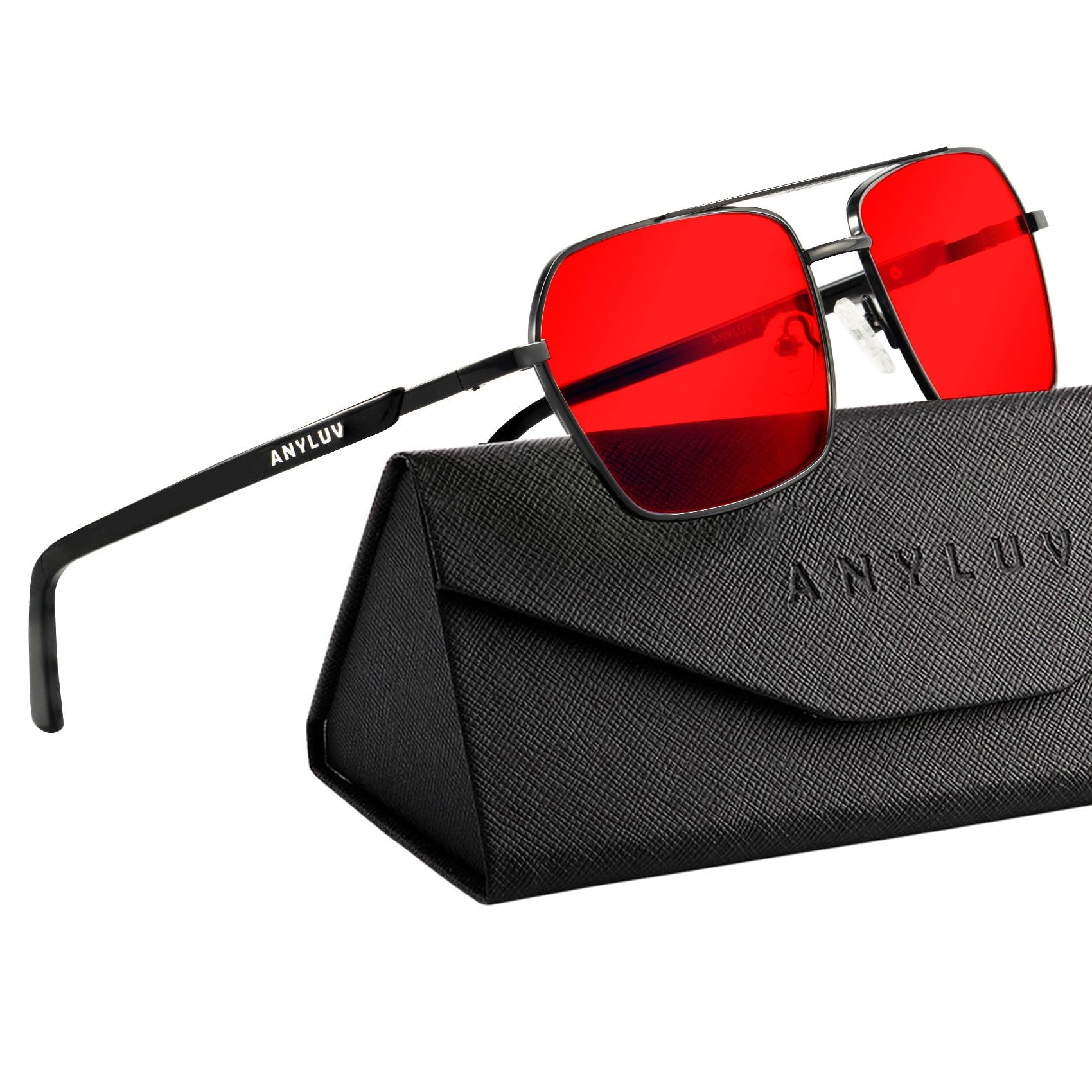 ANYLUV Blue Green Light Blocking Glasses for Men Women Blue Light Glasses Sleep Enhancement Glasses for Eyes Protection Image